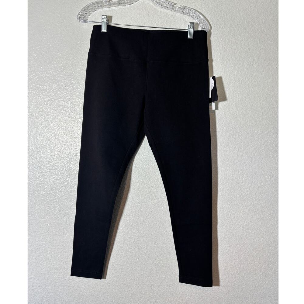 Workshop NWT Size PM Petite M Ankle Go-To Leggings Black Compression Smoothing